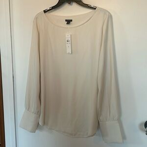 Cream blouse from Ann Taylor